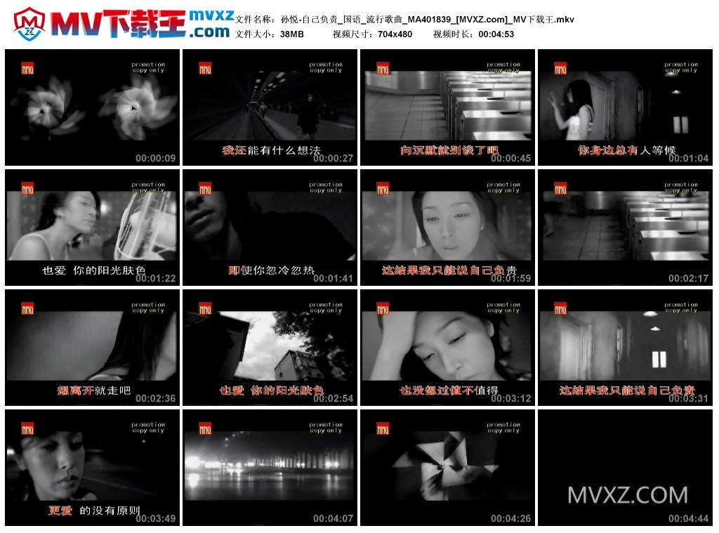 孙悦-自己负责_国语_流行歌曲_MA401839
